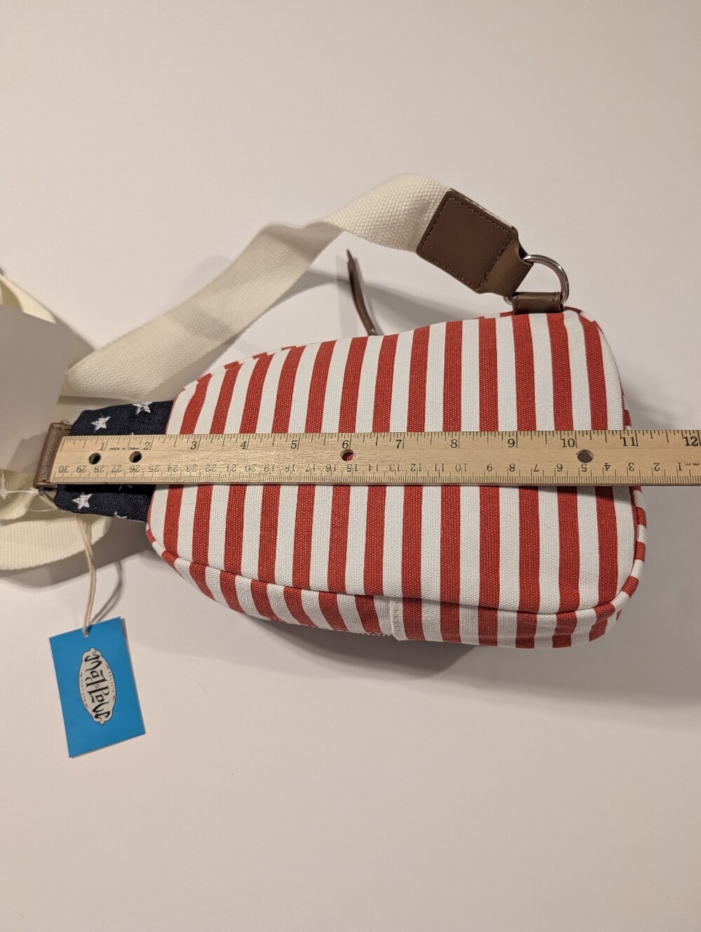 Mad Love Canvas Americana Sling Crossbody Bag - Picture 13 of 16